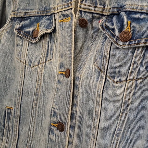 Levi's blue boyfriend trucker jacket SZM - Picture 7 of 16